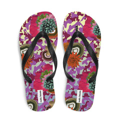 Fuchsia Reef Flip-Flops