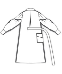 SS18 Long Asymmetric Stripe Shirt-Dress
