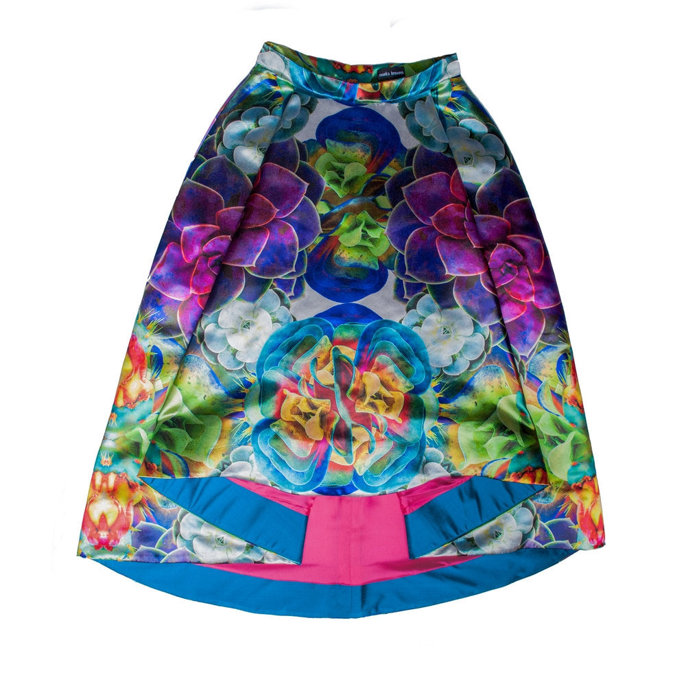 Multi Flora Midi Skirt