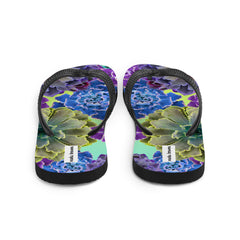 Purple Echrevia Flip-Flops